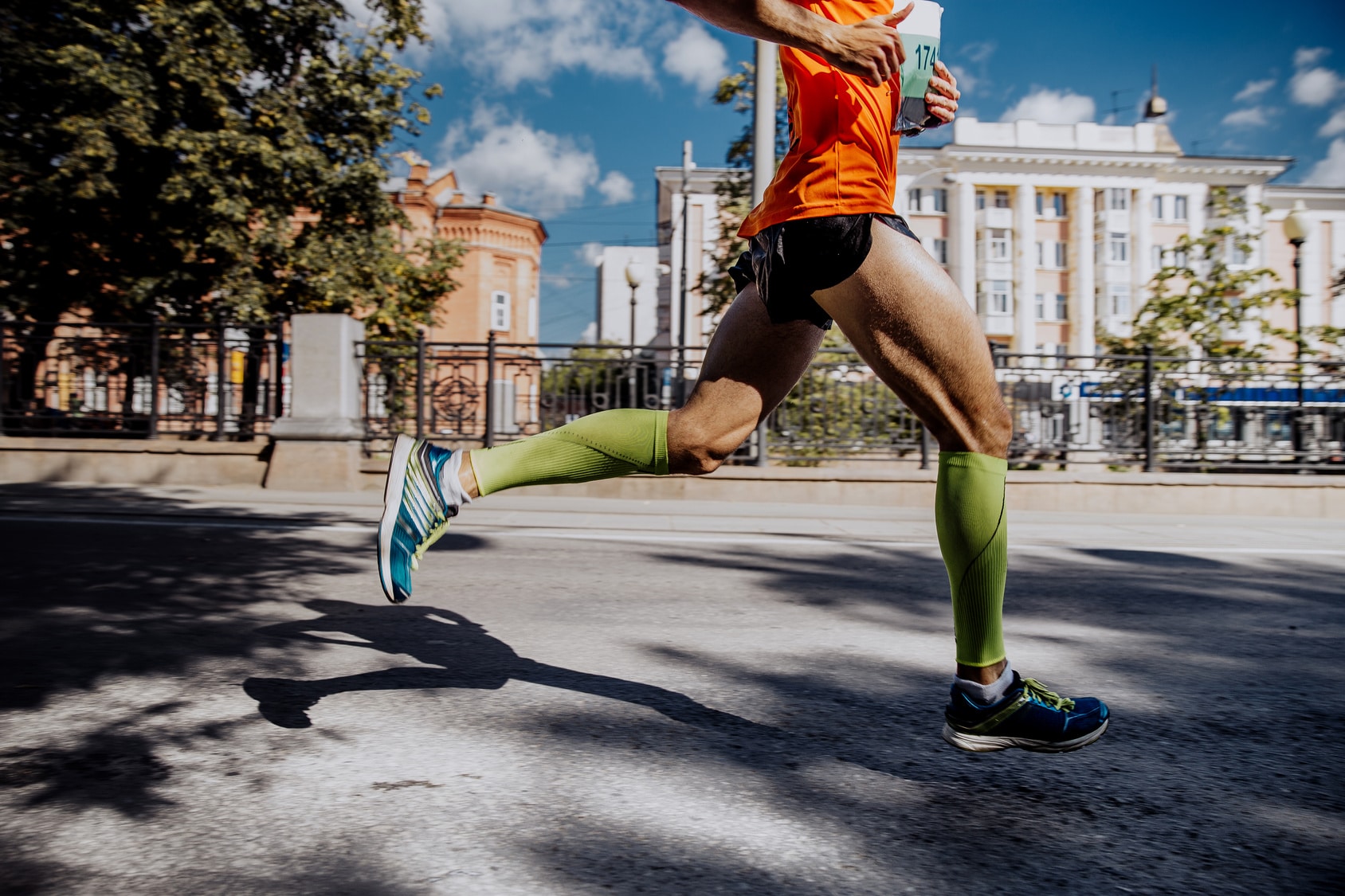 runner using Running Socks